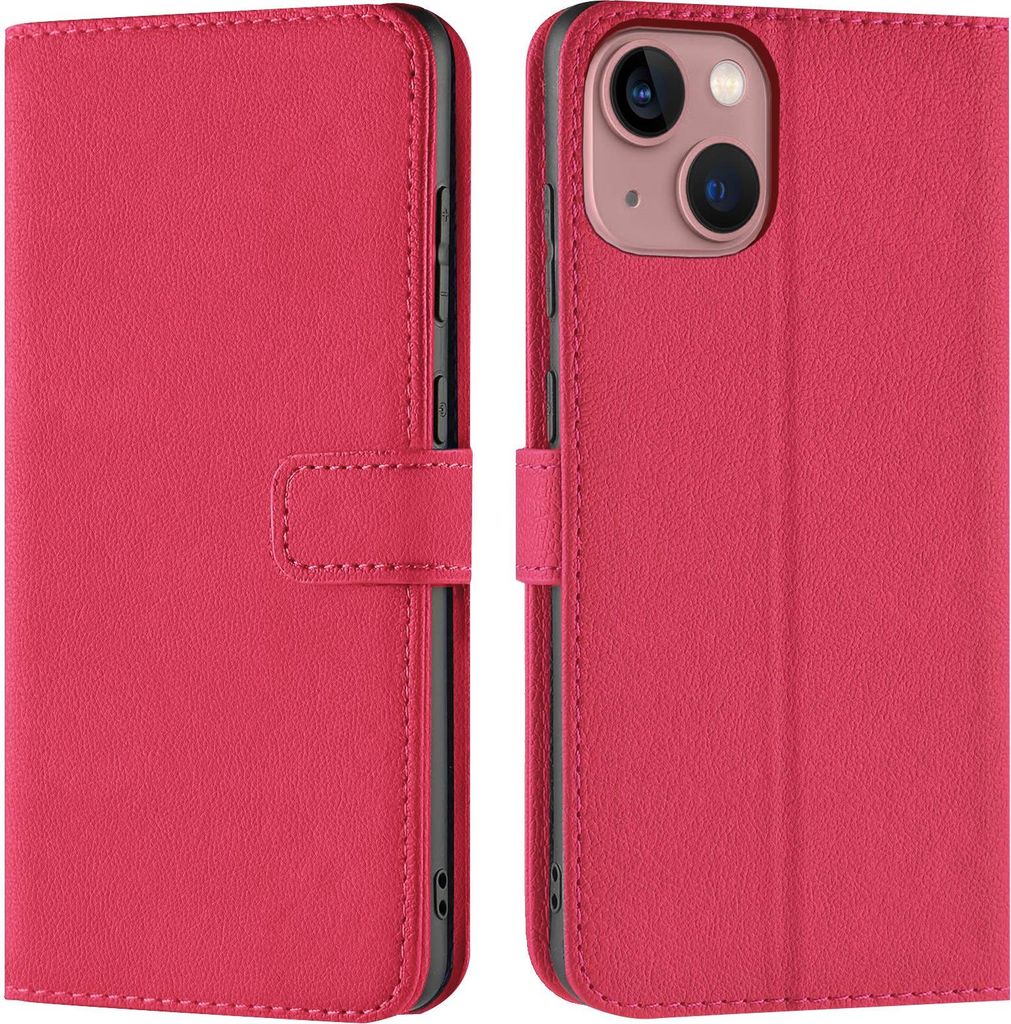 Book Case für iPhone 14 Hülle Flip Cover Handy Tasche Schutz Hülle Etui Schale