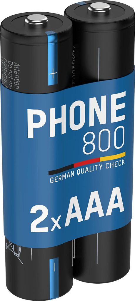 ANSMANN Batterie de téléphone AAA 800mAh 1,2V, 2 pièces, Image du produit 