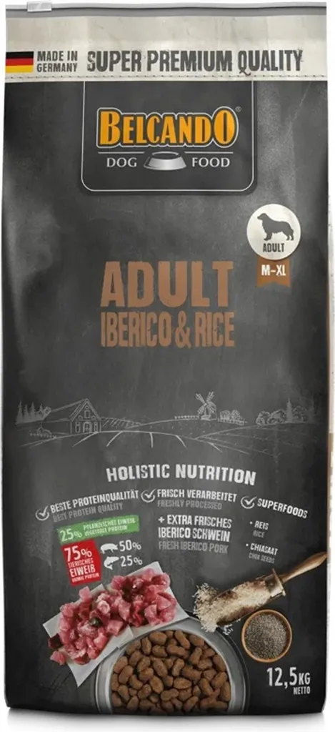 Croquettes Belcando Adult Iberico & Rice 12,5 kg pour chien sensible