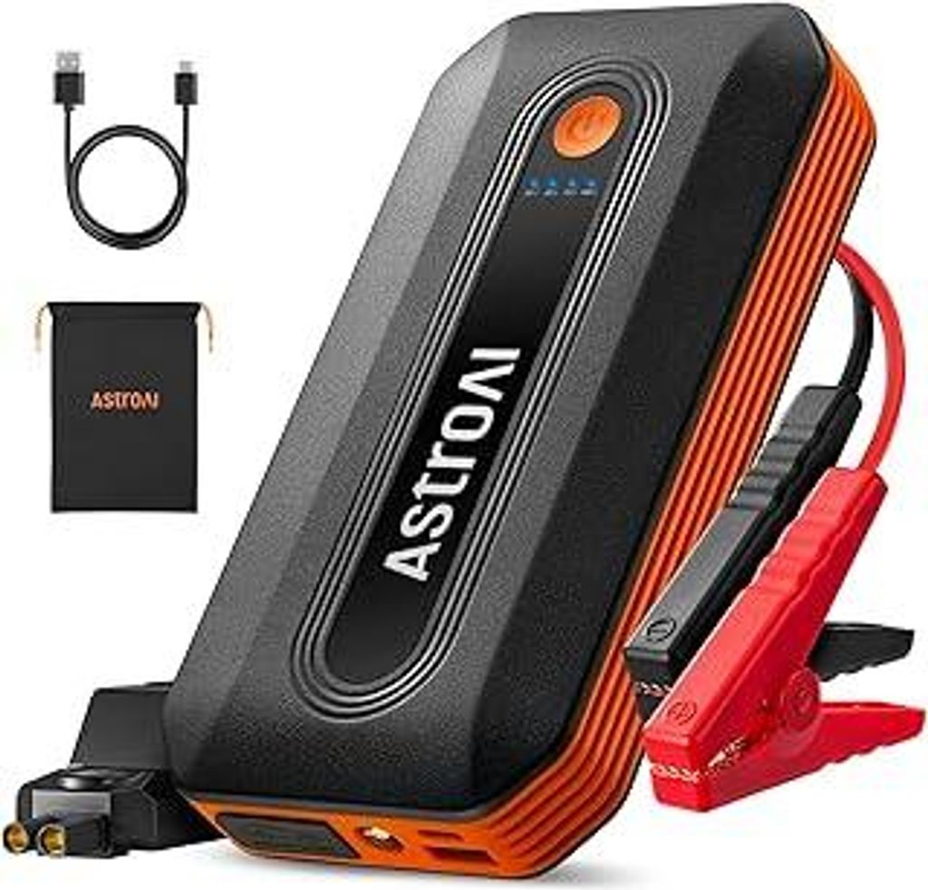 AstroAI B8 Starthilfe Powerbank für pkw, Batterie Booster Auto Starthilfe Powerbank für 7,0 L Benzin/ 5,5L Diesel, Jump Starter Auto mit LED für...