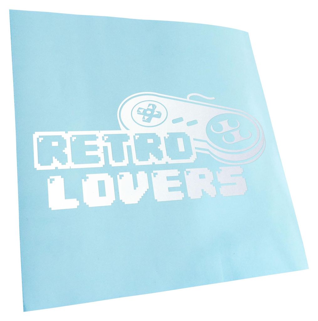 Kiwistar - Autoaufkleber - Retro Lover Controler zocken Spiele Games Heckscheibenaufkleber - Aufkleber für Auto Kfz Fahrrad, LKW, Truck Mofa