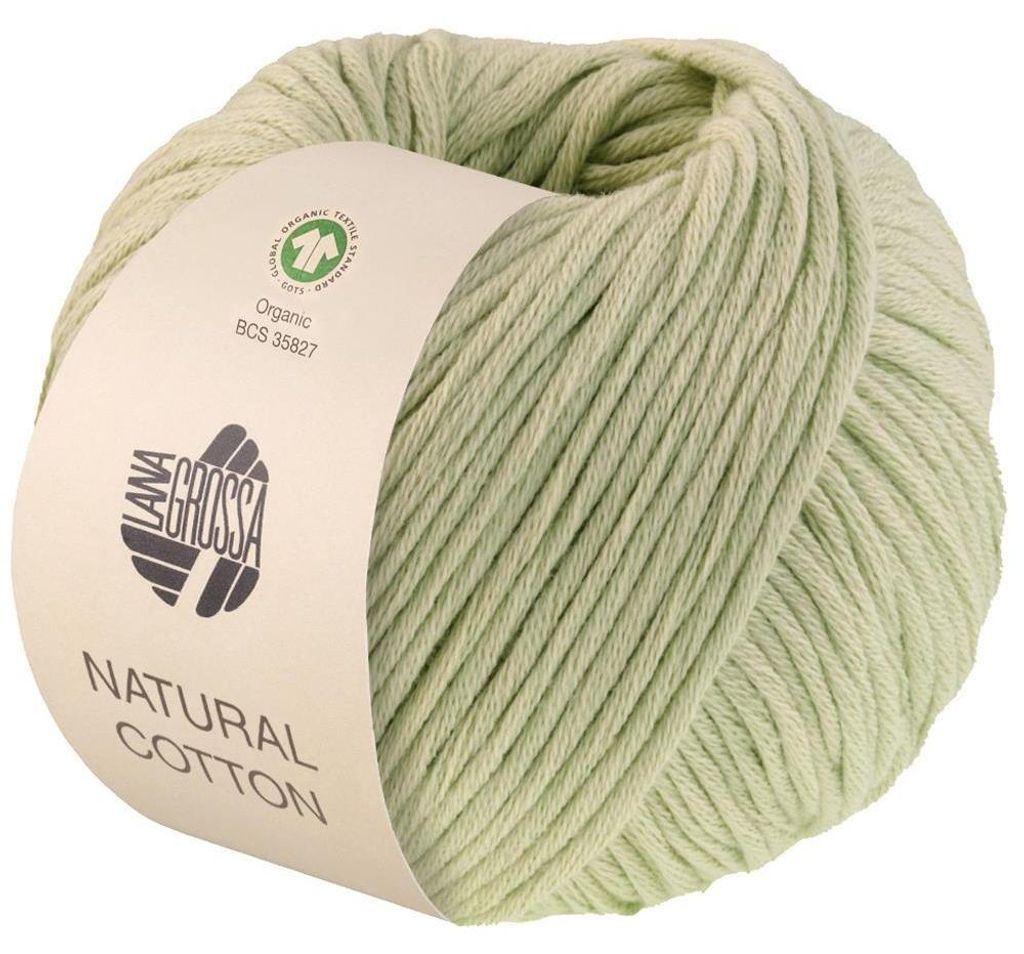 Lana Grossa - Natural Baumwolle GOTS 0001 blassgrün Produktbild 