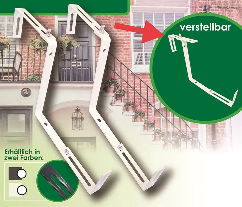 Blumenkastenhalter für Geländer aus Metall Kaufland.de