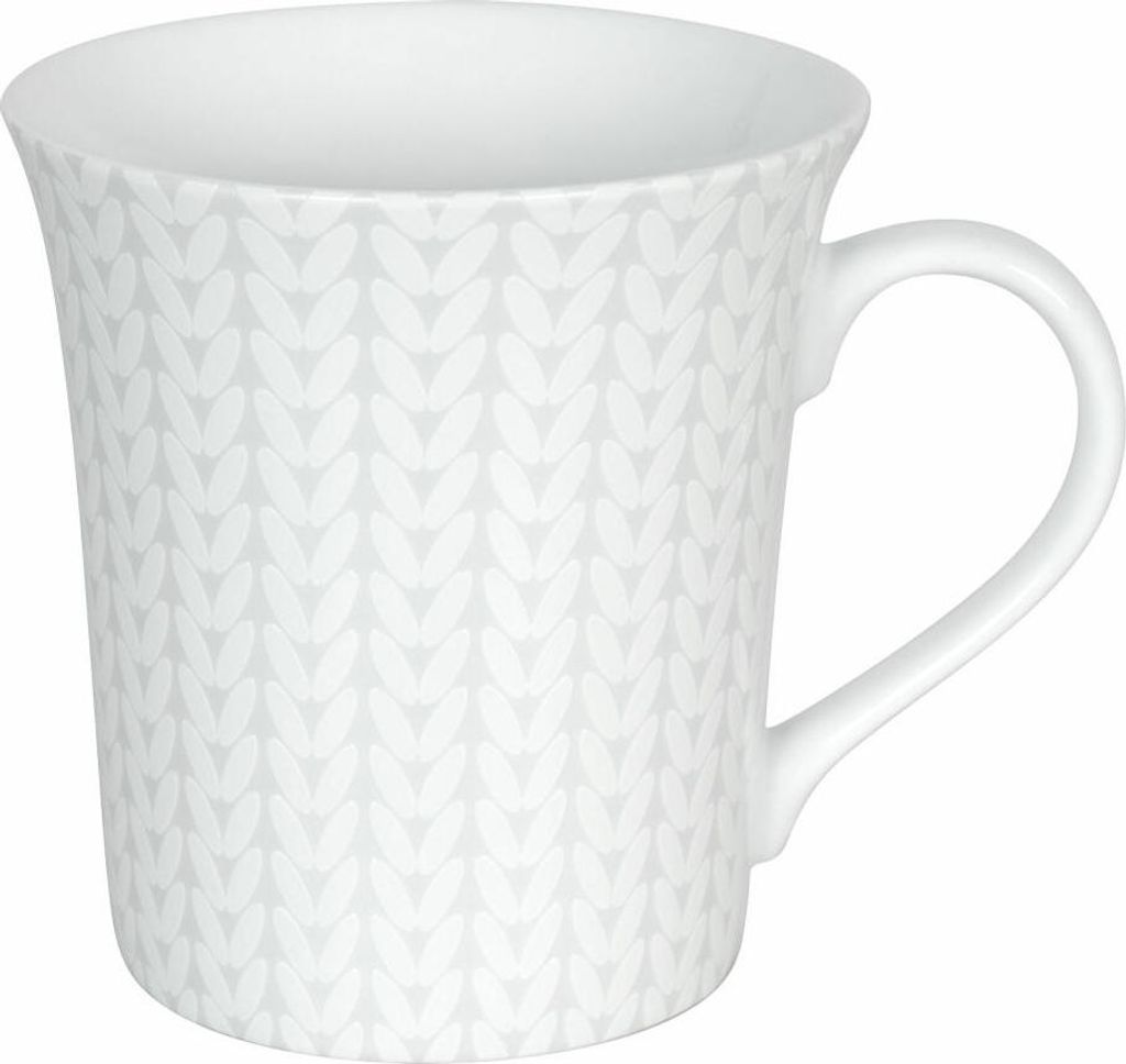 Könitz White Silence Wole Becher, Tasse, Kaffeebecher, Teetasse, Porzellan, 310 ml, 11 1 100 2393