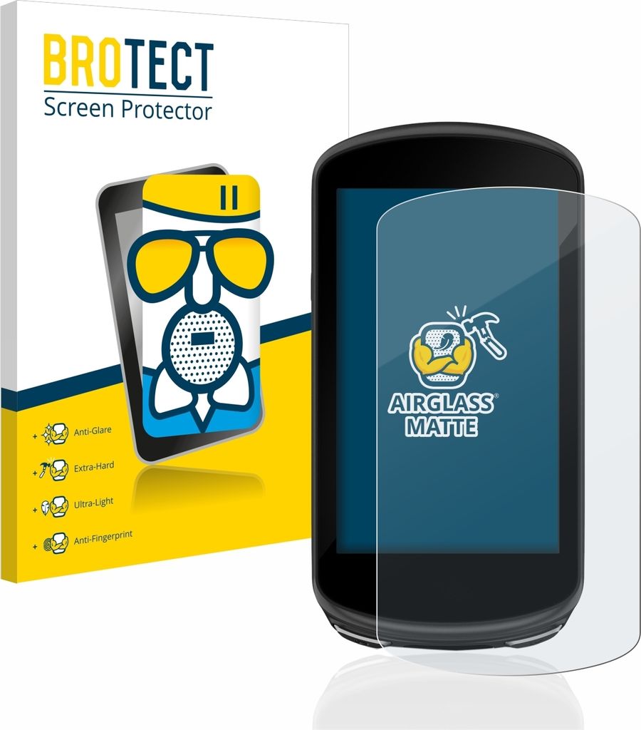 BROTECT Entspiegelungs Schutzglas für Garmin Edge 1030 Plus Schutzfolie Panzer Folie Glas Display Schutz matt