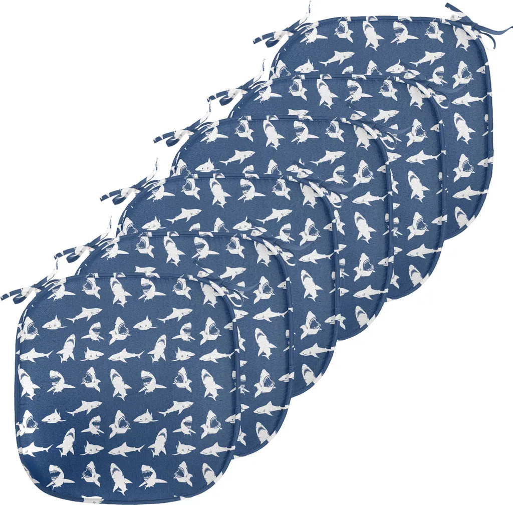Coussin de Chaise Cuisine 40x40 cm - Lot de 6 pour Salle à Manger