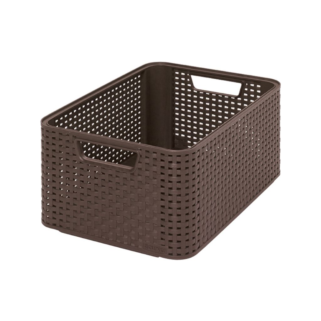 Korb Curver® STYLE2 M, dunkelbraun, 38x29x17 cm Produktbild 