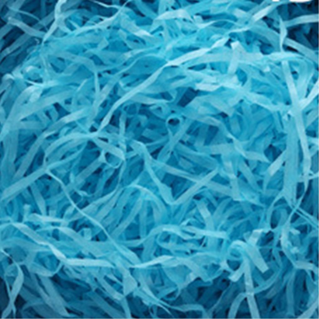 1 Beutel 50G Recycelbar Crinkle Paper Schockdes Papier DIY Dekorationsbox Füllmaterial für den täglichen Gebrauch-Blau