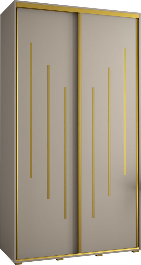 Kryspol Dakota 8 Schrank, zwei Türen - 235,2x140x45cm - Kaschmir Gold