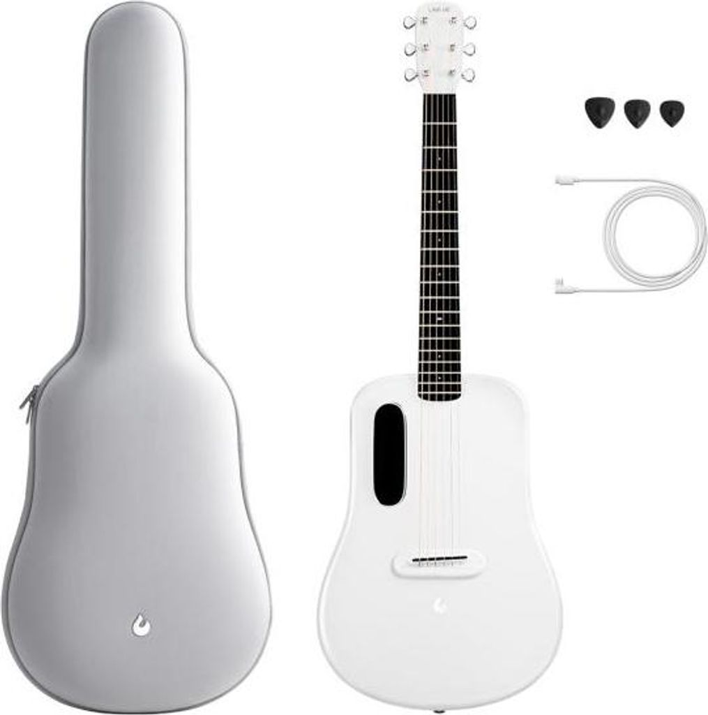 Lava Music Me 3 Gitara 36 cali z torbą Spacebag Biały Zdjęcie produktu 