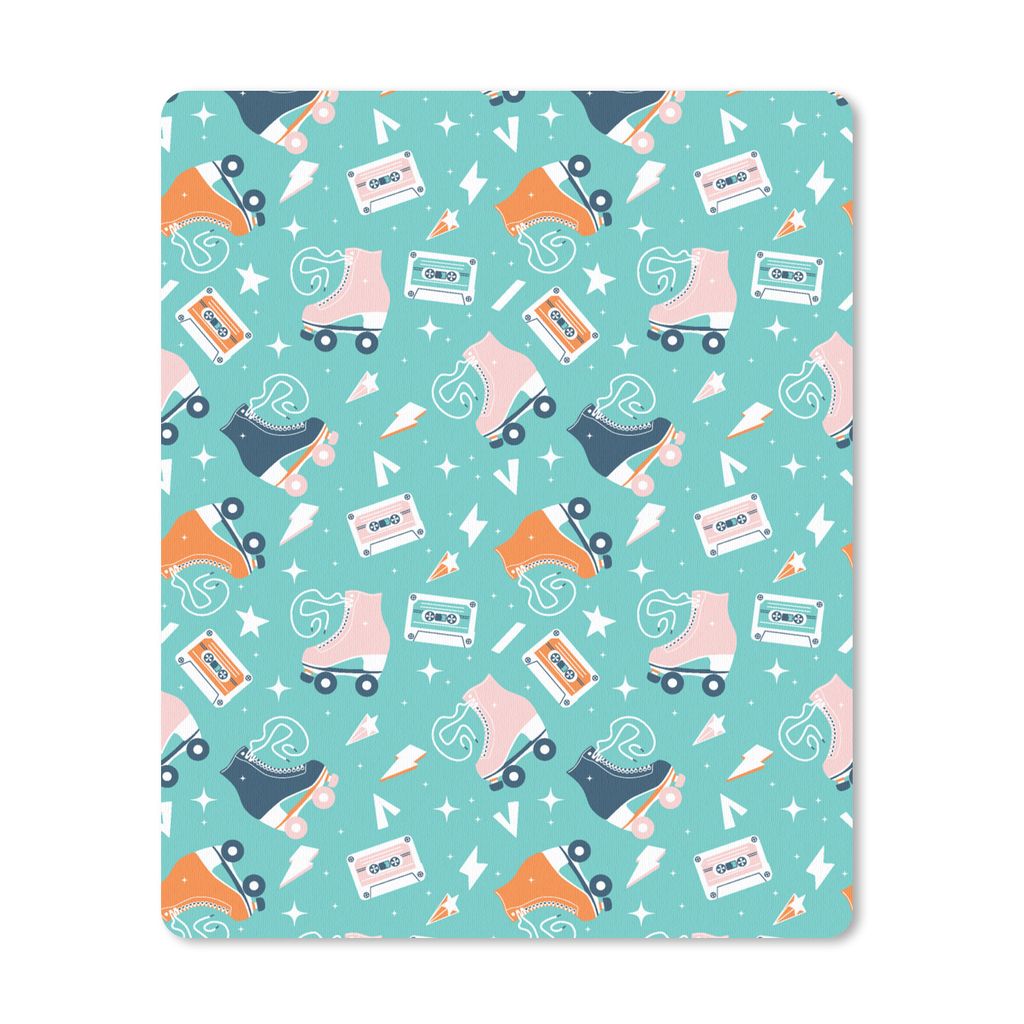 MuchoWow Mauspad Mousepad Rollschuhe - Schnittmuster - Vintage 30x40 cm - Mousepads - Maus Mat - Pad - Mausunterlage - Mausmatten