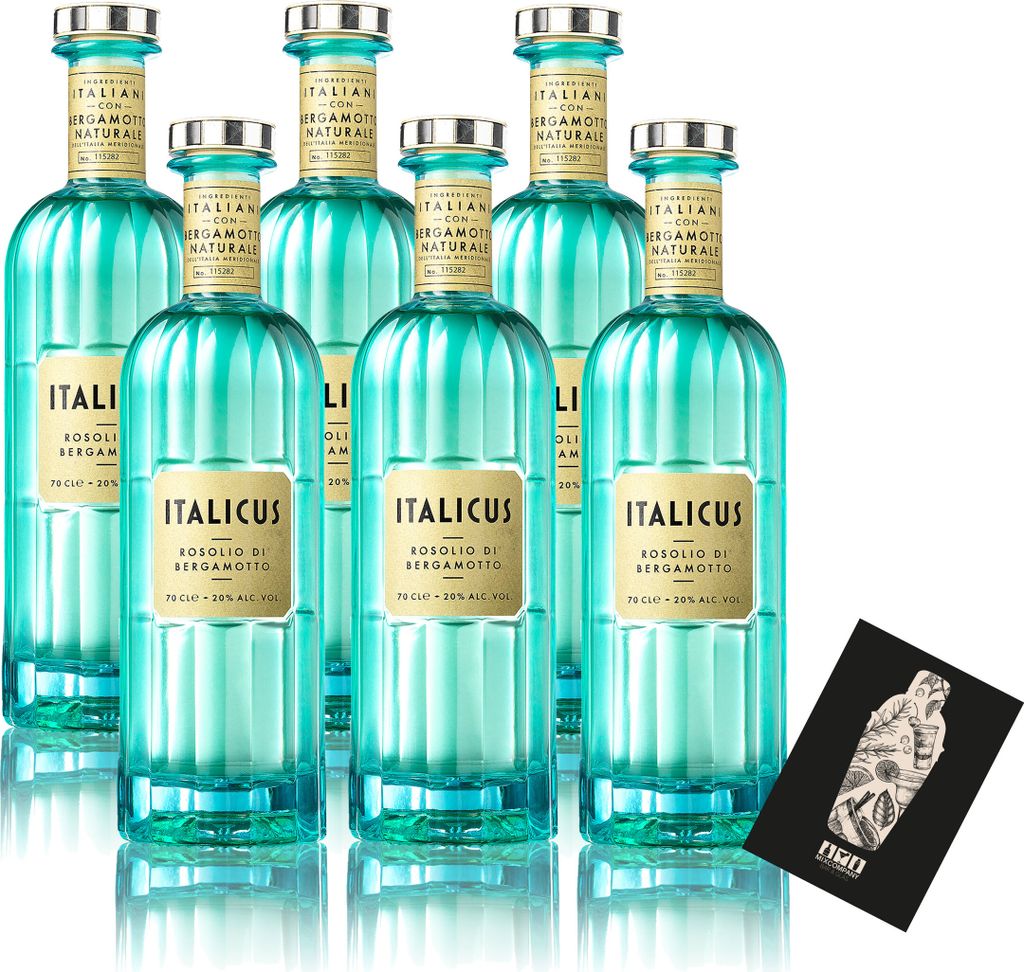 Italicus 6er Set Bergamotte Likör 6x 0,7L (20% Vol) Rosolio Produktbild 