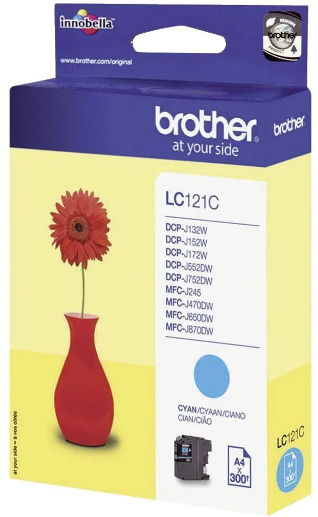 Brother LC-121C - Originale - Ciano - DCP-J752DW - MFC-J870DW - 1 pezzo(i) - 10 - 70% - 10 - 35 °C