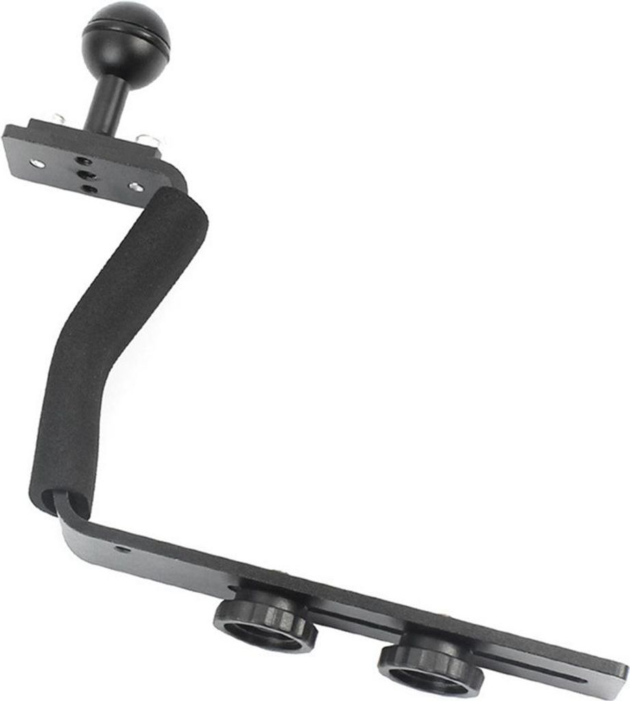 Tauchschalengriff, Unterwassergriffschalenhalterung, Gleitschienendesign aus Aluminiumlegierung an der Unterseite, mit 2 Schrauben