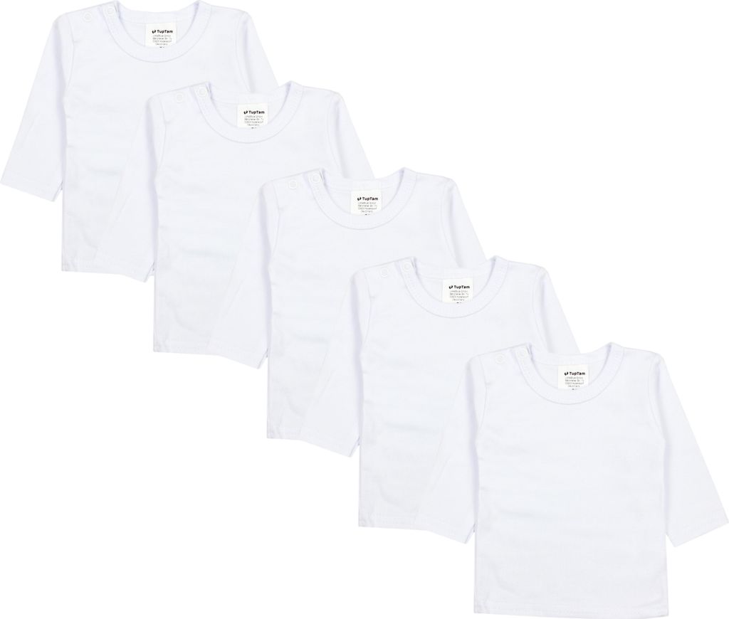 TupTam Baby Jungen Langarmshirt Gestreift 5er Set, Farbe: Produktbild 1