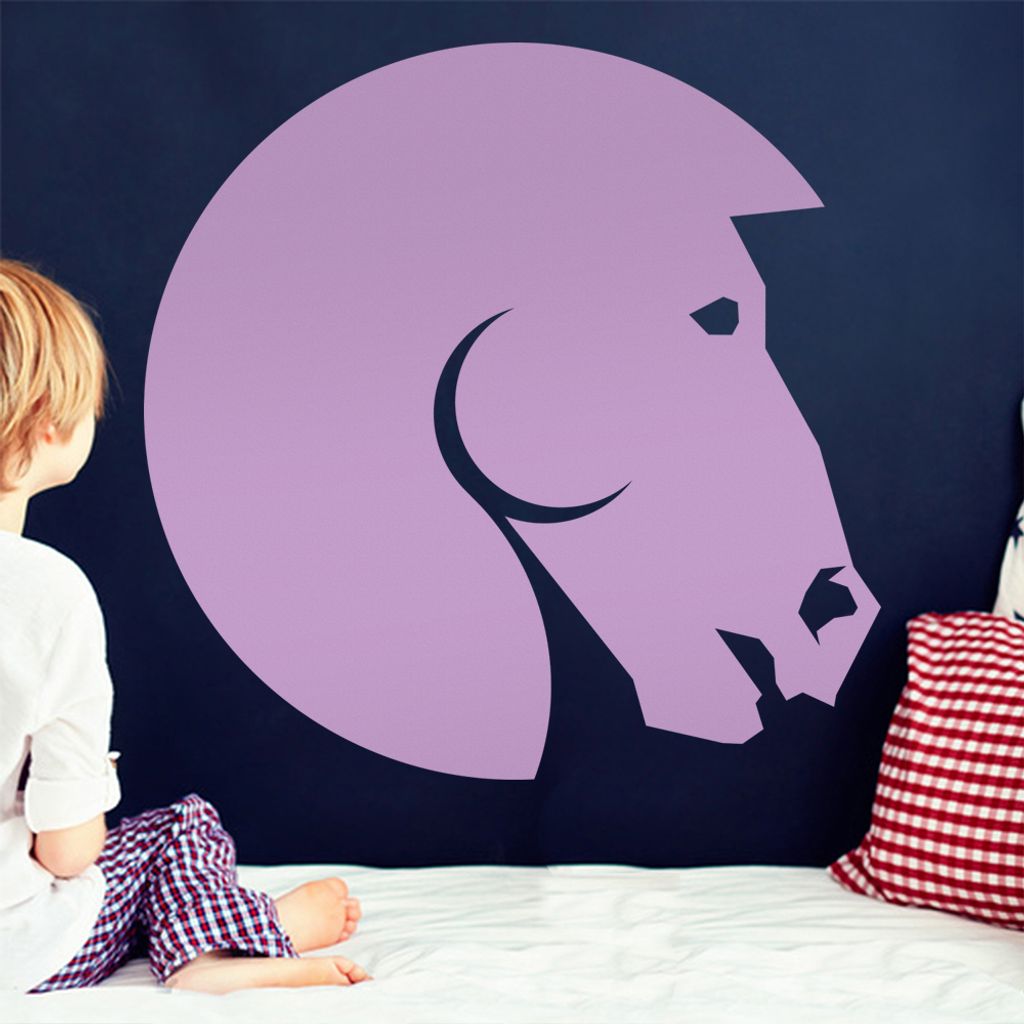 KIWISTAR Pferd Silhouette Wandtattoo in 6 Größen - Wandaufkleber Wall Sticker - Dekoration, Küche, Wohnzimmer, Schlafzimmer, Badezimmer