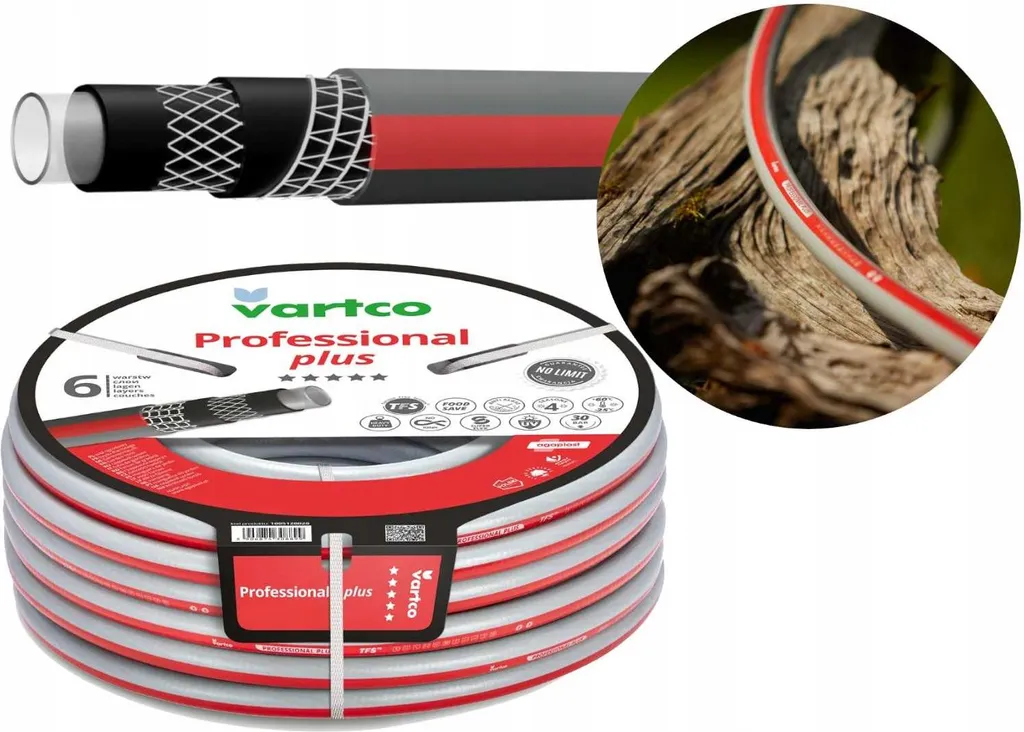 Tuyau d'arrosage pour jardin 20 m PROFESSIONAL PLUS 3/4" gros débit