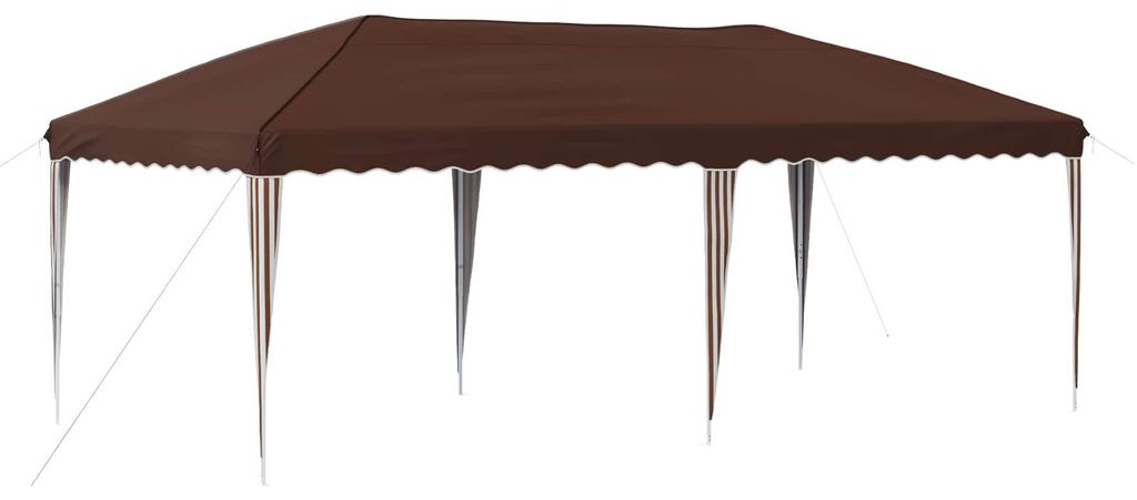 Pop-up Partyzelt 575 x 290 x 245 cm Braun
