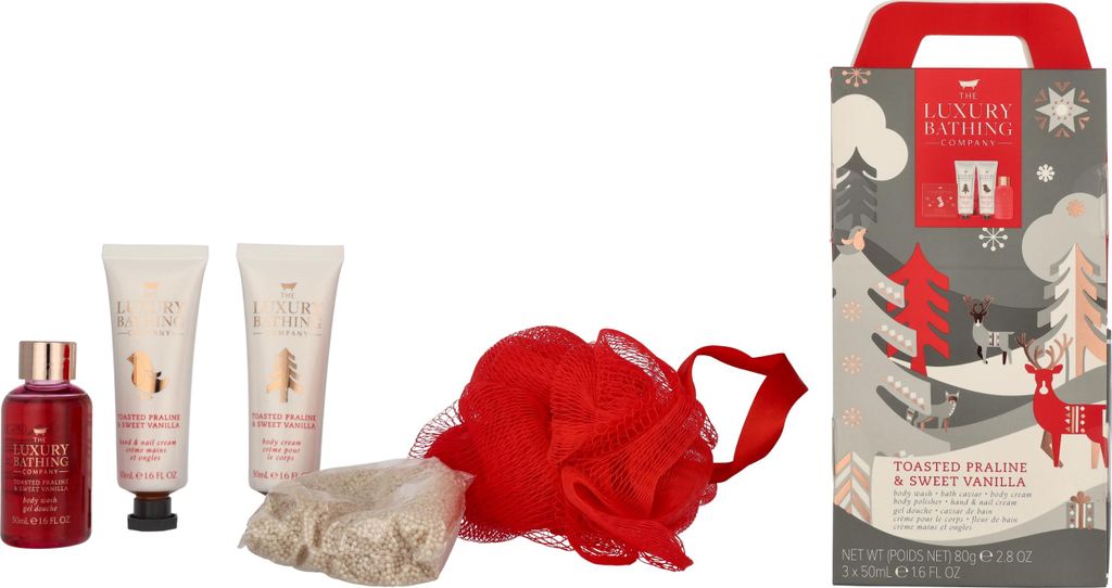 Body Wash 50ml/Hand- und Nagelcreme 50ml/Körpercreme 50ml/Badekaviar The Luxury Bathing Company Festive Treats Set