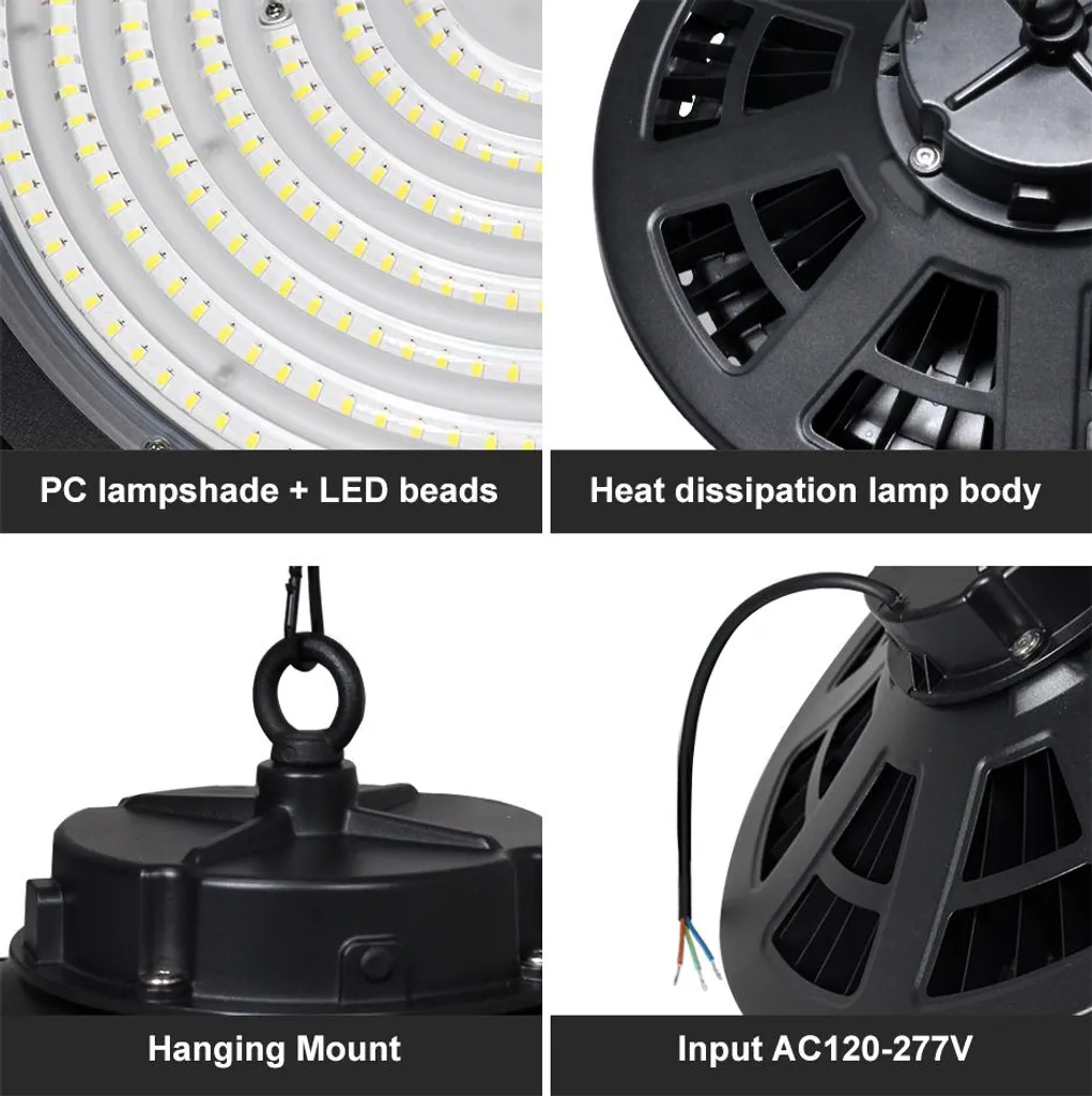 Éclairage LED Entrepôt 400W 6000K - Solution Idéale pour Plafonds Hauts - 5