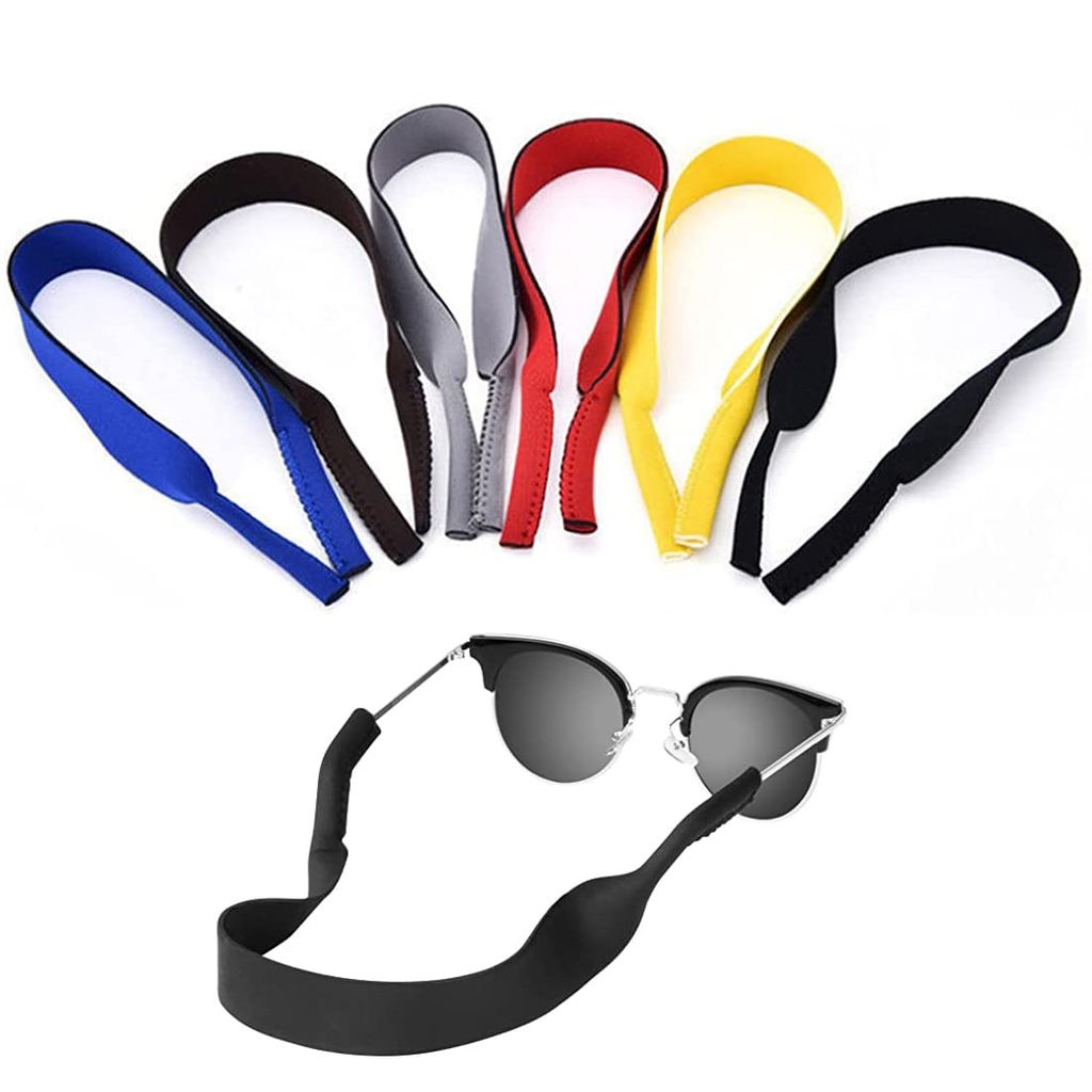 mehrfarbig/schwarz Brillenzubehör 12 x Nylon-Brillenhalter für Sonnenbrillen Brillenband 