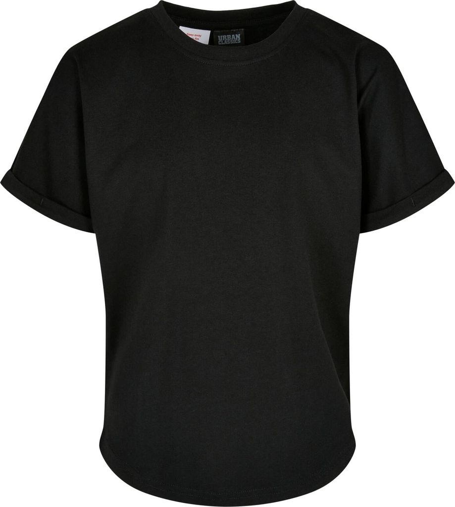 UCK1561 - Boys Long Shaped Turnup Tee black 146/152 Produktbild 