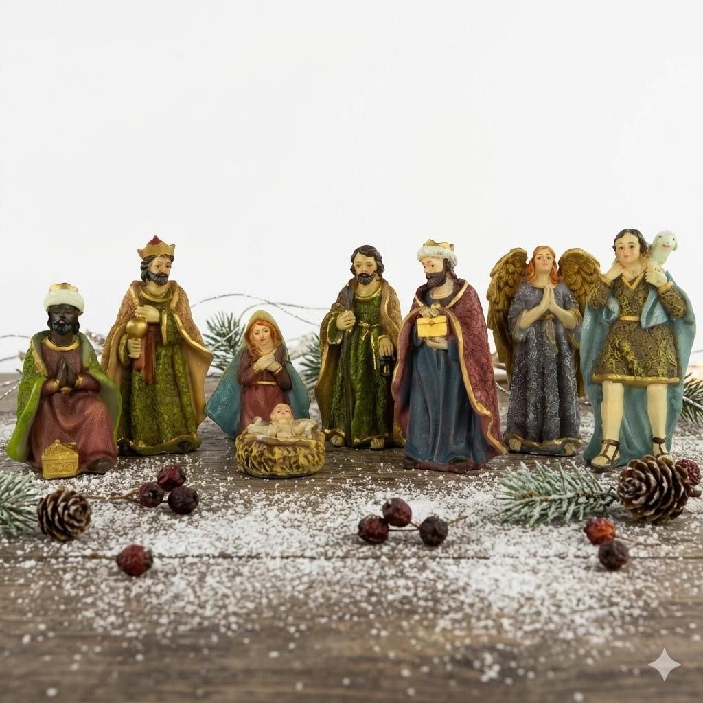 Faszinierende Krippenfiguren 8-tlg., cca 12 cm, 10056872 Obrázek produktu 