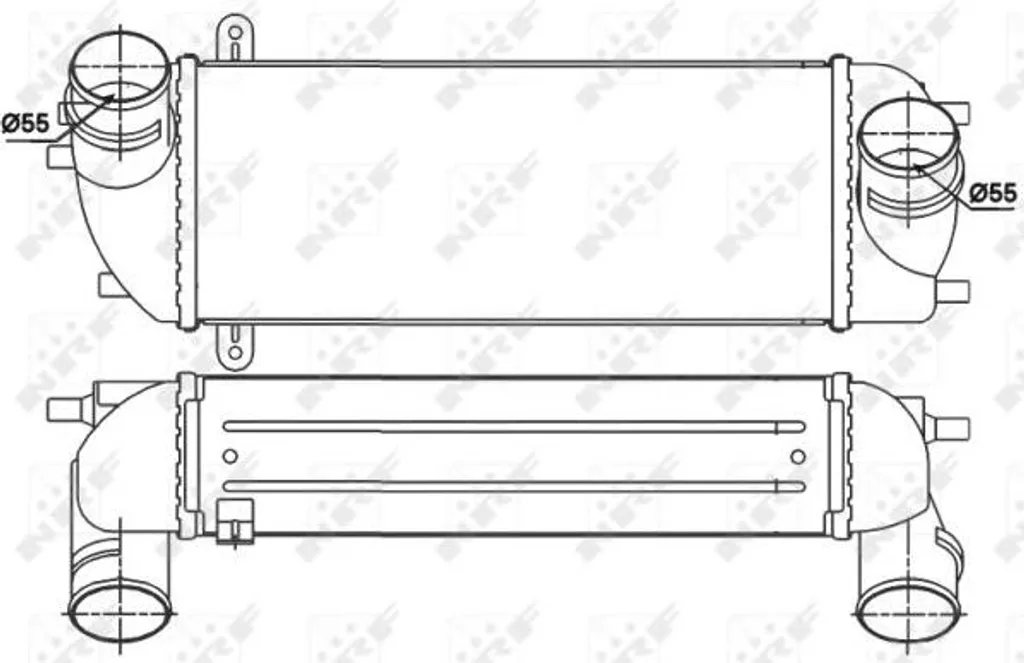 Intercooler NRF 30338 - Solution Refroidissement Turbo pour Santa Fe 282712F050