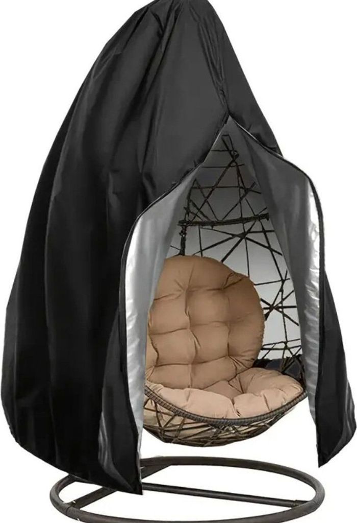 Hängesessel Abdeckung mit Reißverschluss Schwarz 190*115 cm