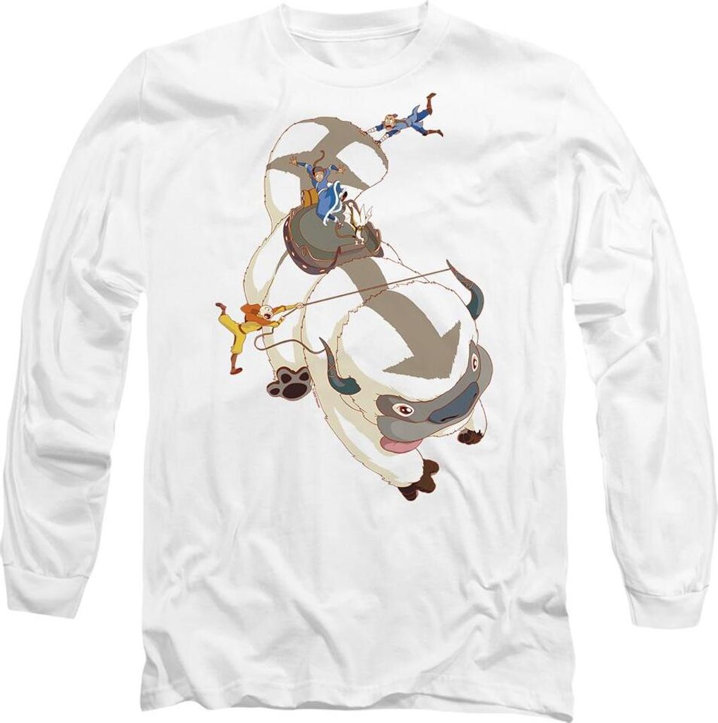 Avatar: The Last Airbender - "Hang On" T-Shirt für Herren/Damen Uni TV10757 (L) (Weiß)