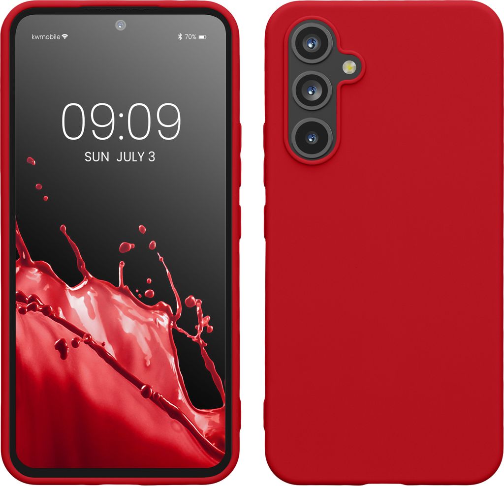 kwmobile Hülle kompatibel mit Samsung Galaxy A54 5G Hülle - TPU Silikon Handyhülle - Schutzhülle stoßabsorbierend flexibel - Case in Klassisch...