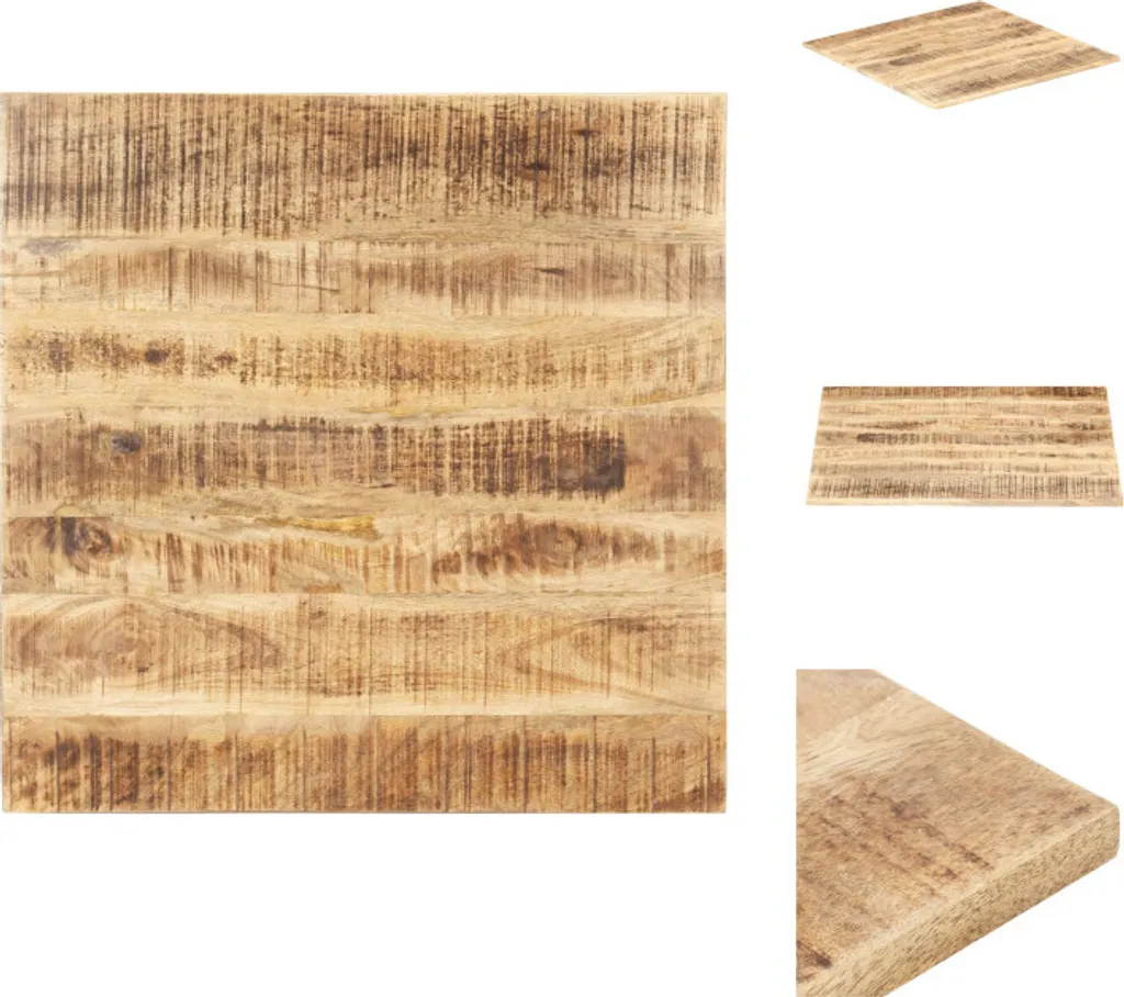 Ripiano Tavolo vidaXL 70x70 Legno Mango - Arredo Interni Massello