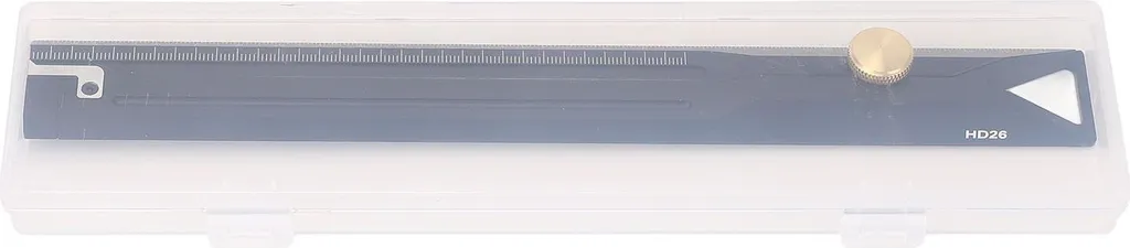 Règle de mesure en alliage d'aluminium anti-erreur pour atelier bois