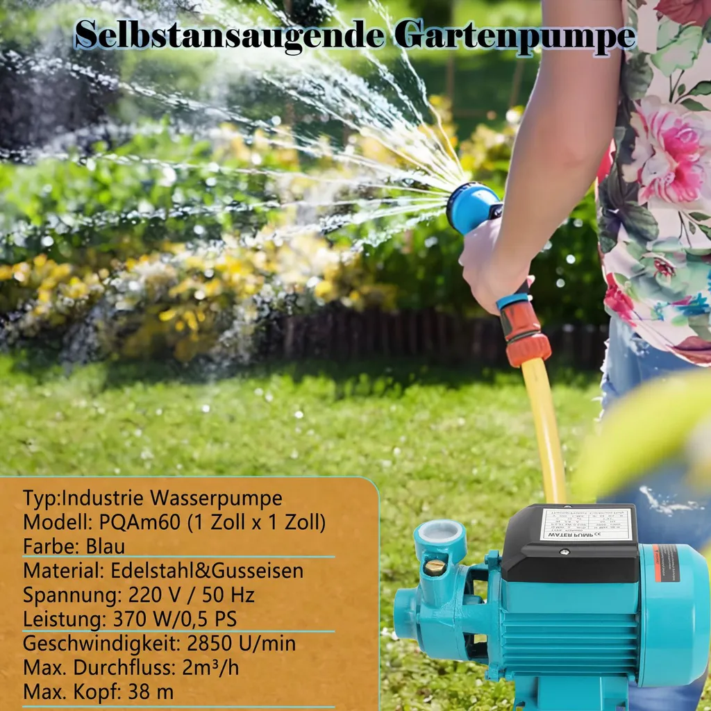 Pompe de surface auto-amorçante UE pour arrosage et jardinage - 4