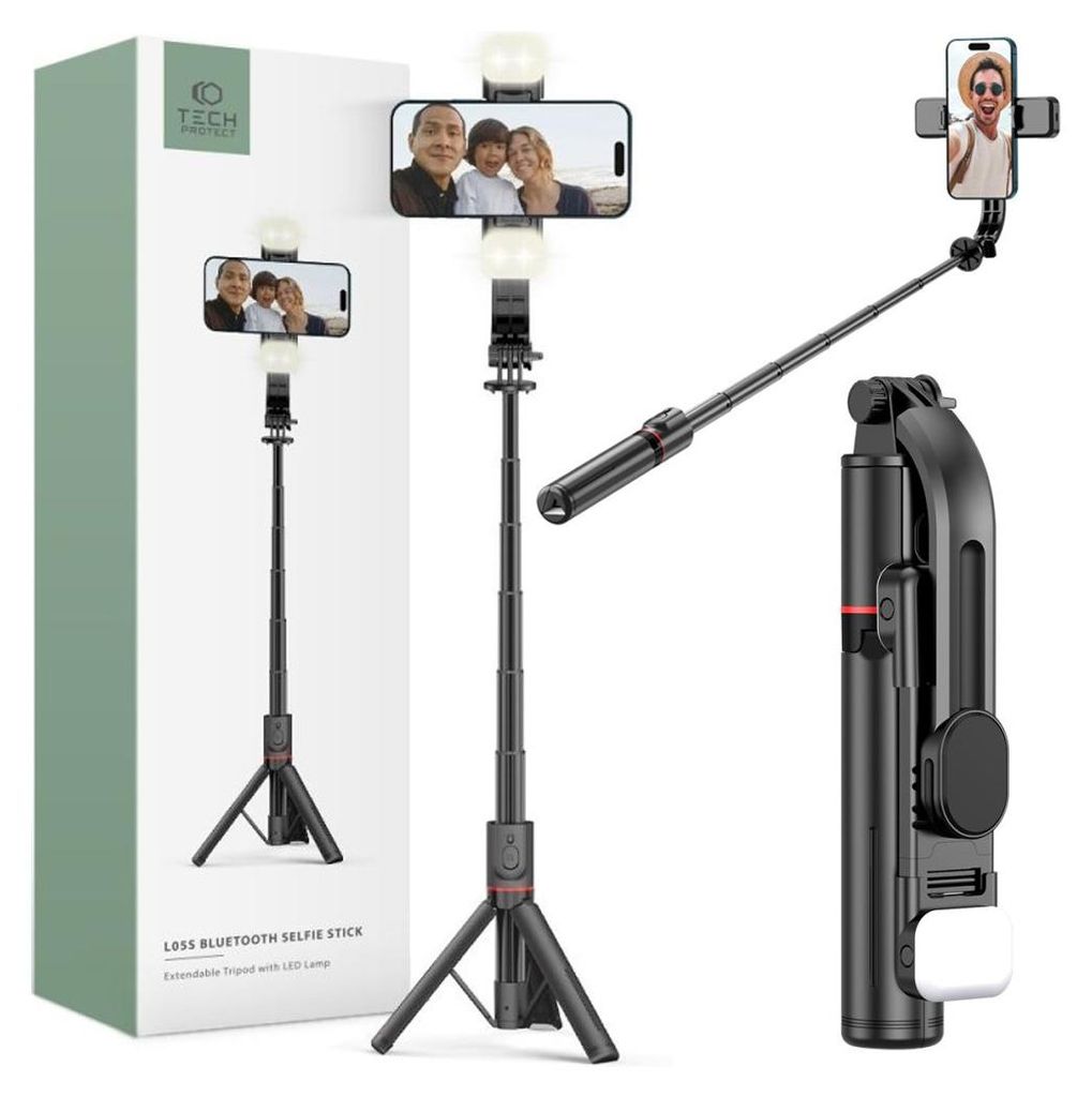 Tech-Protect Selfie Stick Tripod LED L05S Produktbild 