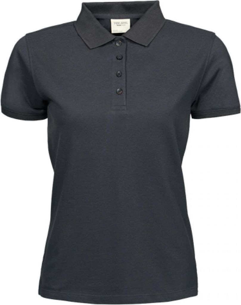Tee Jays 1401 | Ladies Heavy Poloshirt Piqué - Bis 60 °C waschbar - Farbe: Dark Grey (Solid) - Größe: XL