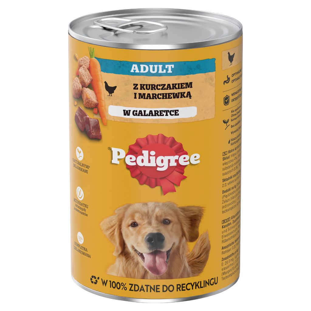12x Pedigree puszka galaretka z kurczakiem i marchewką Zdjęcie produktu 