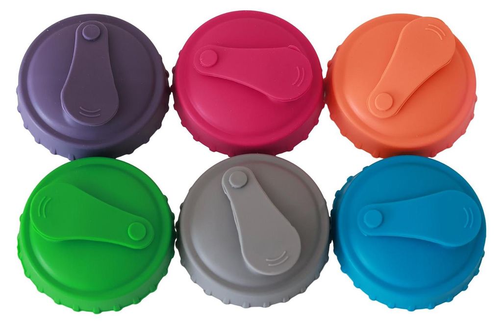 6 Stück Silikon-Dosendeckel für Soda, Bier, Saft, wiederverwendbarer Stopper für Standarddosen, Picknicks im Freien, Camping, Frischeschutz, Get...