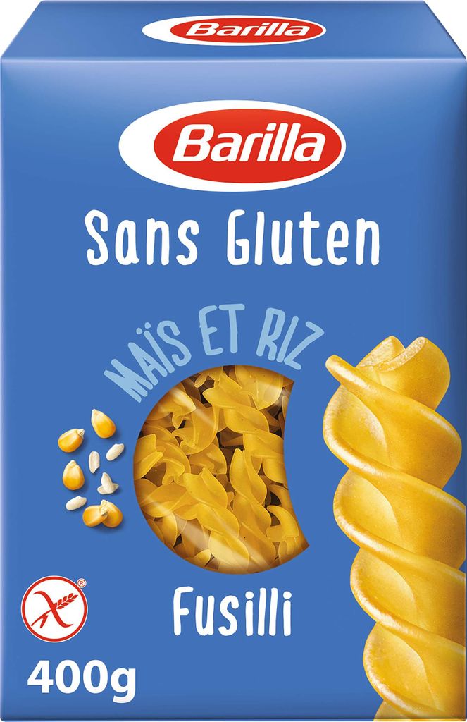 Barilla Pasta Fusilli glutenfrei aus Reis und Mais – 7er Pack (7x400g)