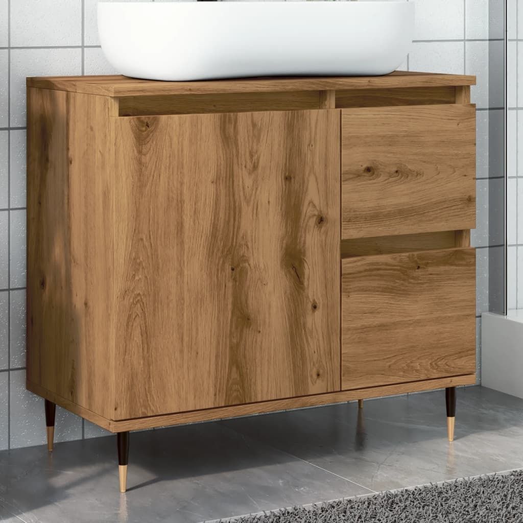 Maison Exclusive - Badschrank Artisan-Eiche 65x33x60 cm Holzwerkstoff