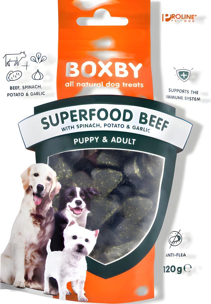 Proline Boxby Superfood Rindfleisch 120 Gramm - Gebr de boon