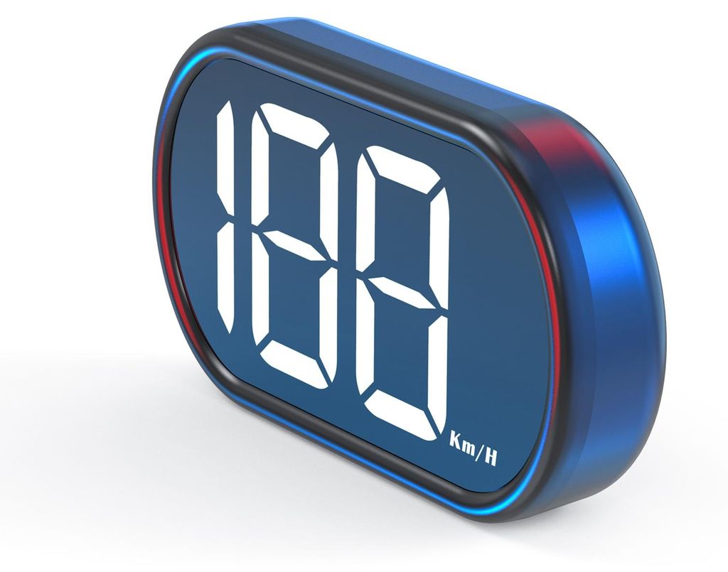 Heads-Up-Display, digitaler Tachometer, GPS, KMH für PKW, LKW, Plug-and-Play, großer hochauflösender Bildschirm