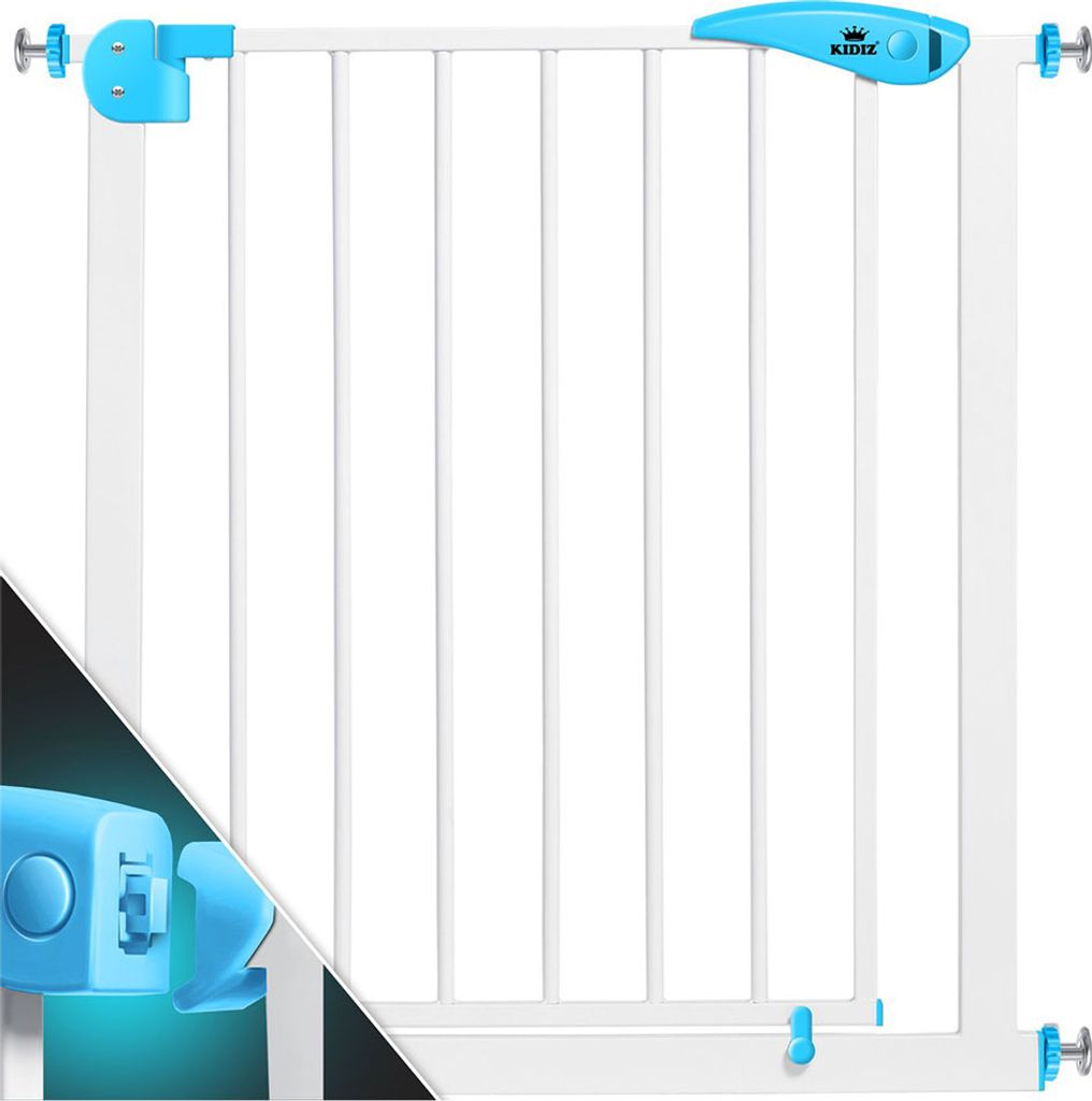 Kidiz Sicherheitsbarriere für Kinder, 74-87 cm, weiß Produktbild 