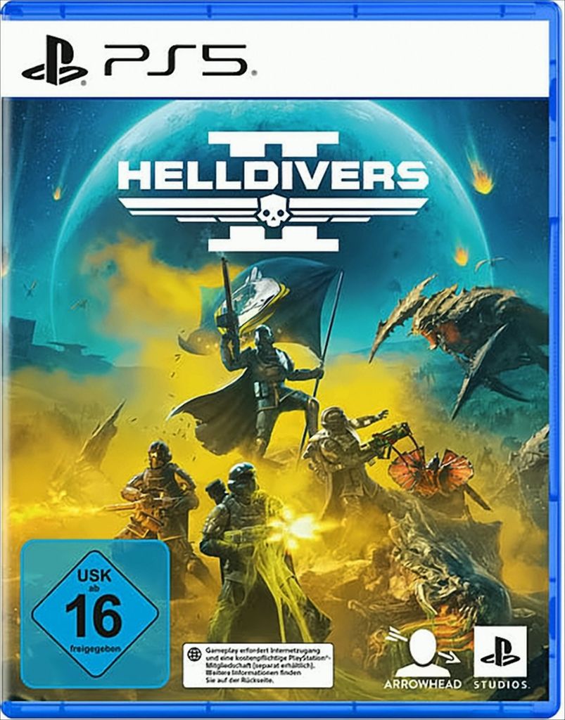 Sony Helldivers II, PlayStation 5, Multiplayer-Modus, M (Reif), Physische Medien