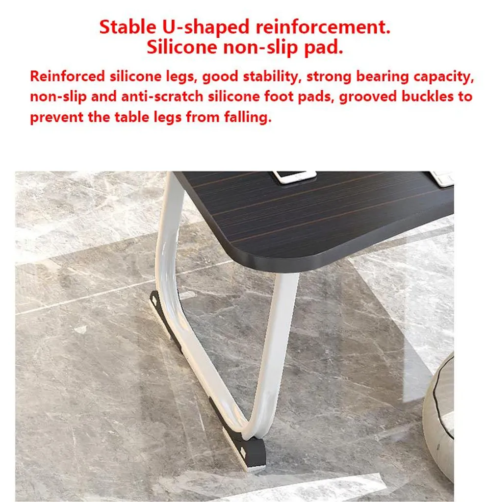 Table d'ordinateur multifonctionnelle noire réglable avec tiroir T50 - 3