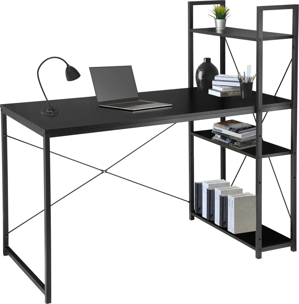 Scrivania Trosa Black Loft: Design Industriale per Ufficio e Smart Working