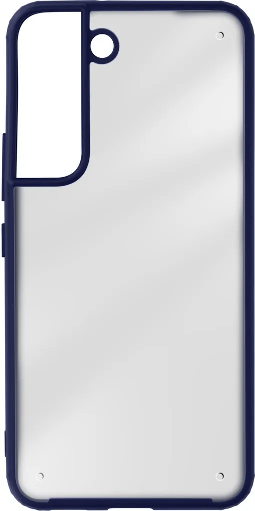Cover Samsung S22 Frosted Glass Blu Scuro - Protezione Grado Militare