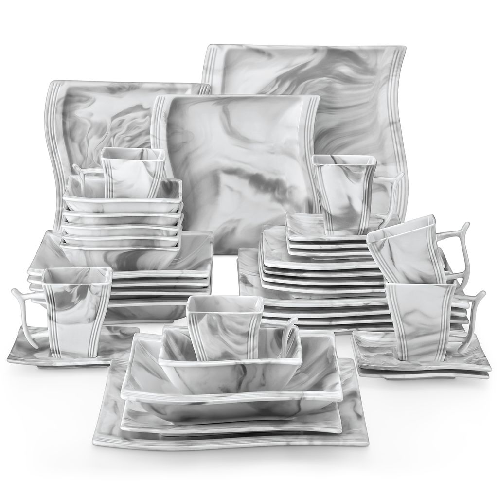 36 pcs. service combiné en porcelaine, service de table Image du produit 