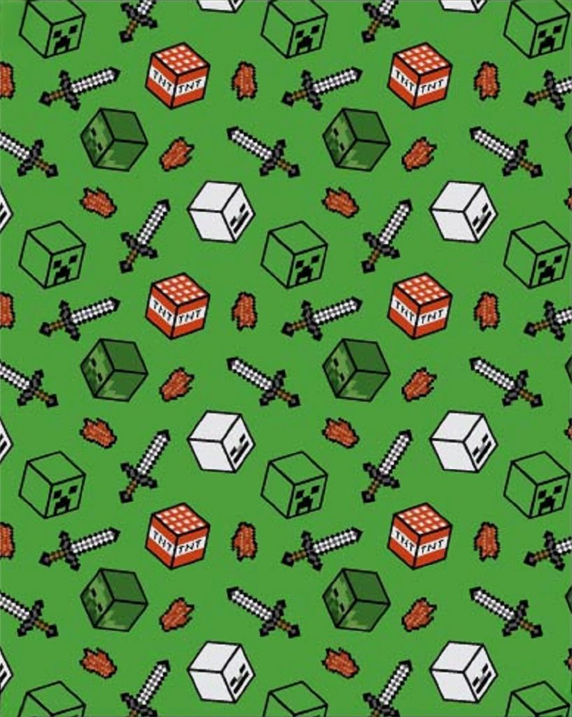 Minecraft Fleece deken, knuffeldekentje, 110 x 150 cm Productafbeelding 