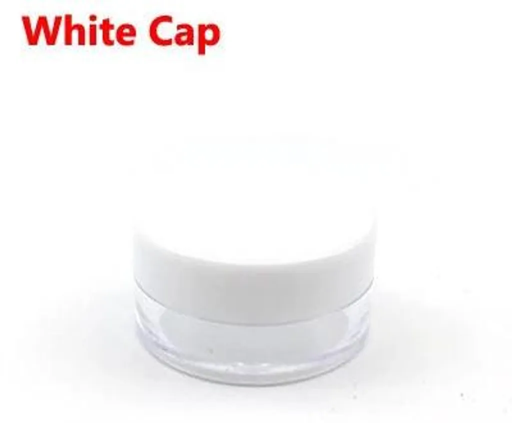 Récipient cosmétique vide rechargeable de 20g avec couvercle blanc mat